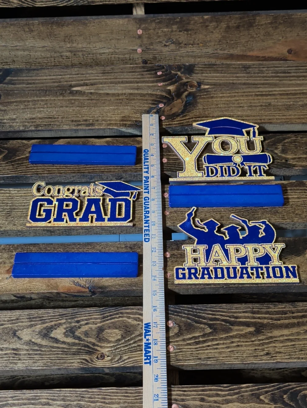 Purple and Gold Graduation Tabletop Decorations